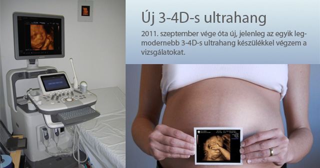 új 3-4D ultrahang